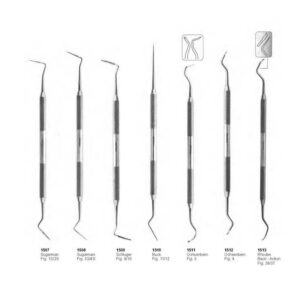 D059 Periodontia instruments solid Sugarman Schluger Buck Ochsenbein Rhodes