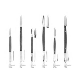 D077 Dental wax knives fahnenstock Lessmann Con scodelino