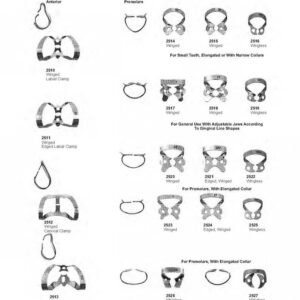 D109 Rubber dam clamps for premolars