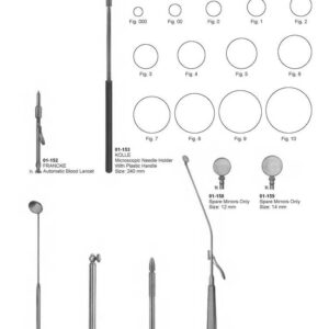 G007 Blood Lancets Laryngeal Mirrors Francke Kolle Michel