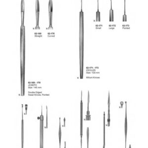G018 Scalpels Dura Knives Comedone Extractors Joseph Ziegler Vidal Moncorp Saalfeld Hebra Unna