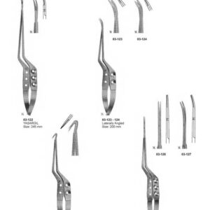 G024 Micro Scissors Spring Type Flat Handles Biemer Vannas Caspar