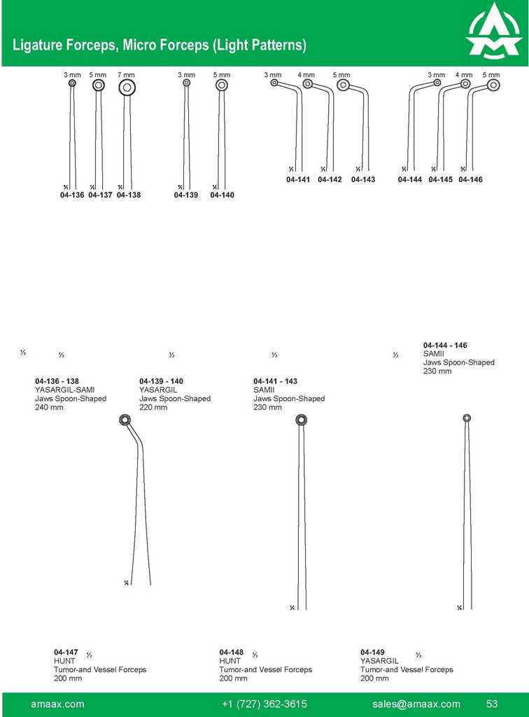 G053 Ligature Forceps Micro Forceps Yasargil Sami Hunt Yasargil