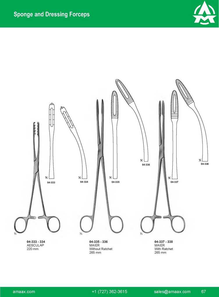 G067 Sponge Dressing Forceps Aesculap Maier