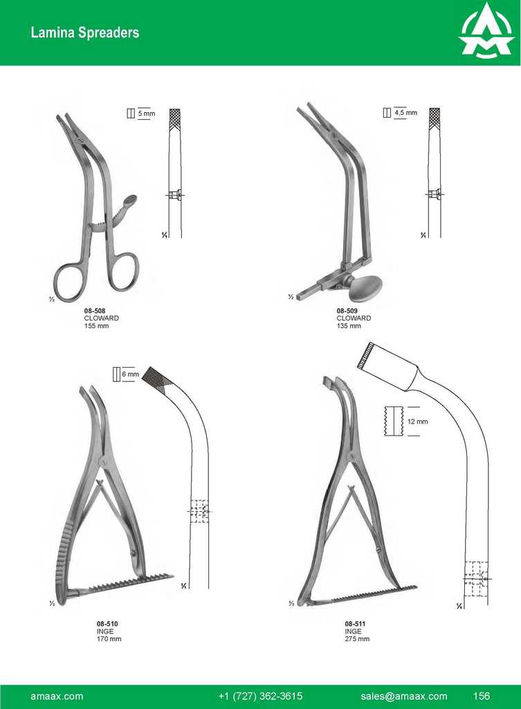 G156 Lamina Spreaders Cloward Inge