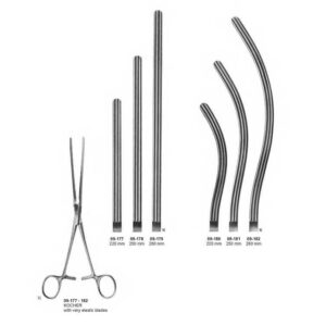 G172 Intestinal Clamps Soft Elastic Kocher atraumatic