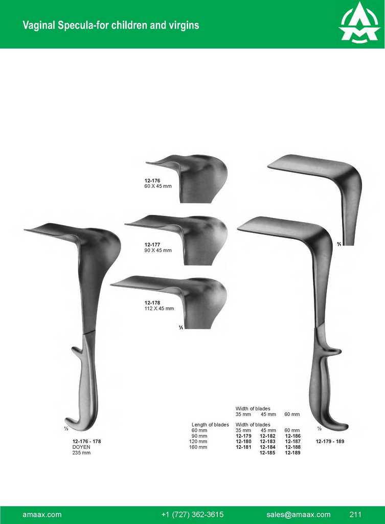 G211 Vaginal Specula Children Virgins Vario Retractor Doyen