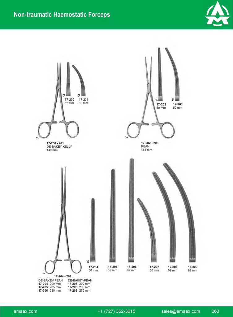 G263 Non Traumatic Haemostatic Forceps De Bakey Kelly Pean