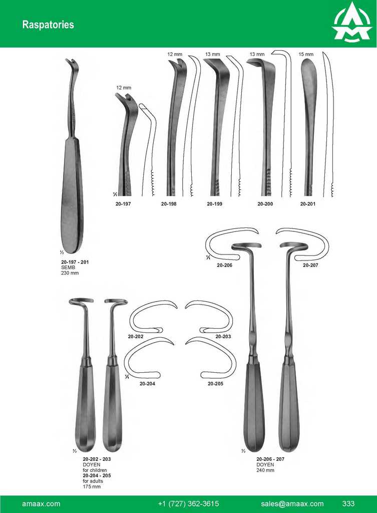 G333 Raspatories Hartpress Handle Semb Doyen
